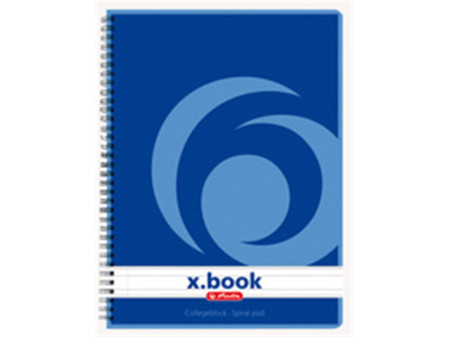 herlitz Cahier à spirales x.book A5, 160 pages, ligné