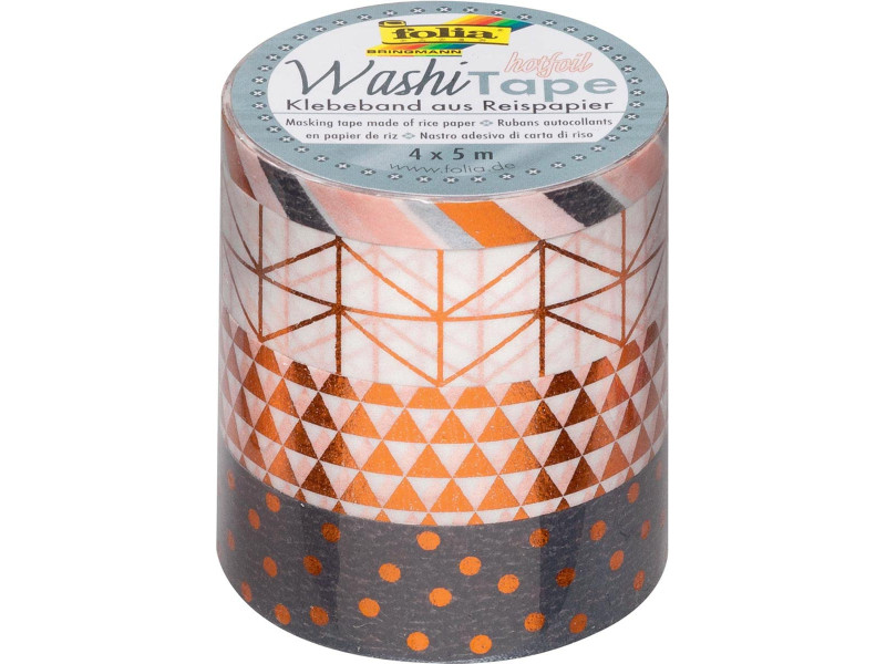 folia Rubans autocollants déco Washi-Tape HOTFOIL CUIVRE
