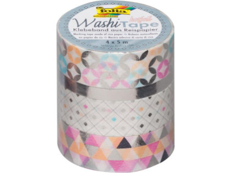 folia Rubans autocollants déco Washi-Tape HOTFOIL ARGENT