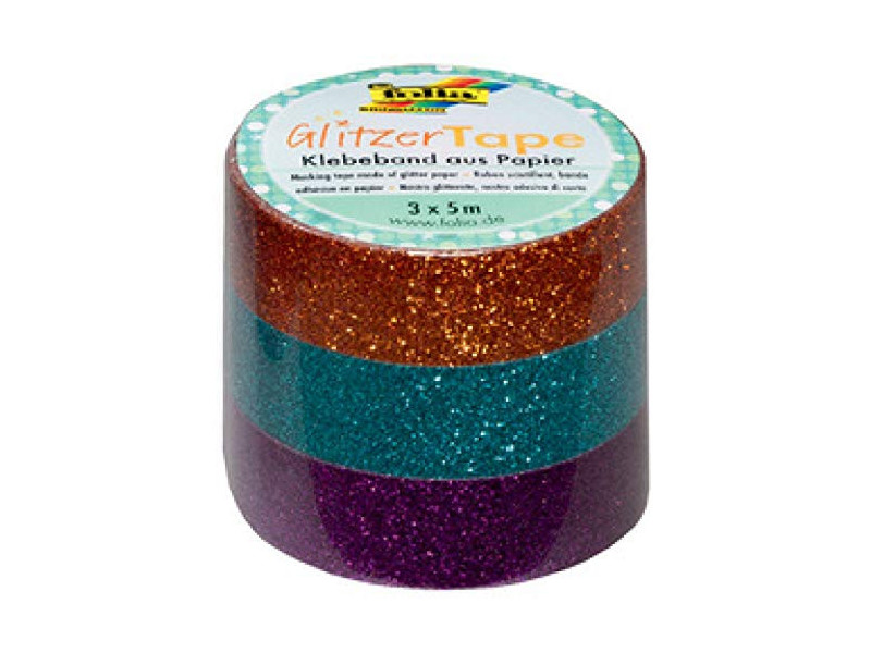 folia Ruban adhésif 'Glitter-Tape', blanc / gris / noir