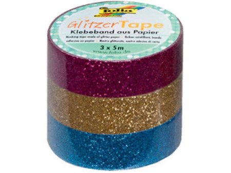 folia Ruban adhésif 'Glitter-Tape', blanc / gris / noir