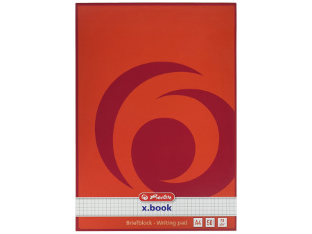 herlitz Bloc de papier à lettre x.book, A4, non perforé