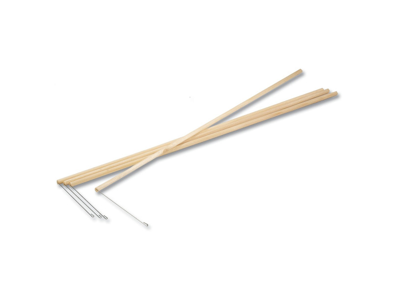 folia Bâton de lanterne, en bois, longueur: 600 mm