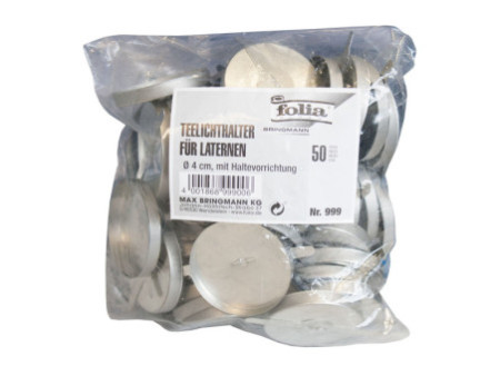 folia Support de bougie à chauffe-plat pour lanternes, métal