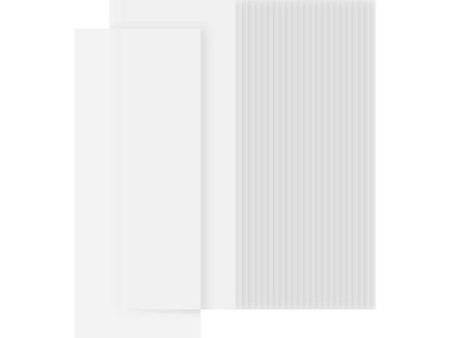 folia Découpes de papier transparent, 155 x 370 mm, blanc