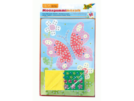 folia Mosaique de mousse caoutchouc 'papillon', 405 pièces