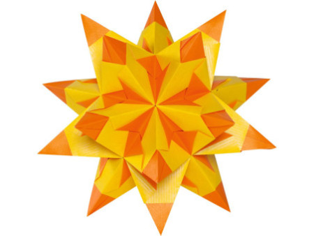 folia Feuilles de papier pliable étoile Bascetta, 75 g/m2