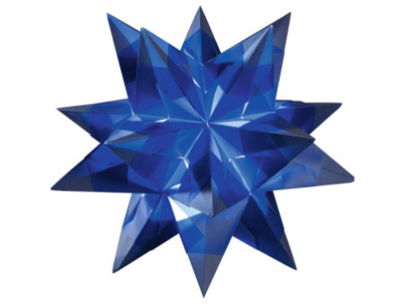 folia Feuilles de papier pliable étoile Bascetta, bleu