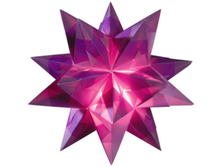 folia Feuilles de papier pliable étoile Bascetta, violet