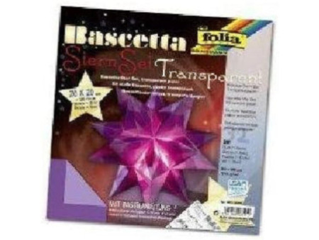 folia Feuilles de papier pliable étoile Bascetta, violet