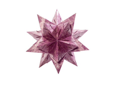 folia Feuilles de papier pliable étoile Bascetta, violet /