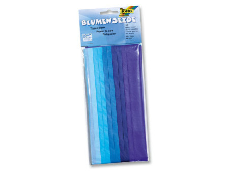 folia Papier de soie, (L)500 x (H)700 mm, 20 g/m2, bleu