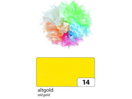 folia Papier de soie, (L)500 x (H)700 mm, 20 g/m2, vieil or