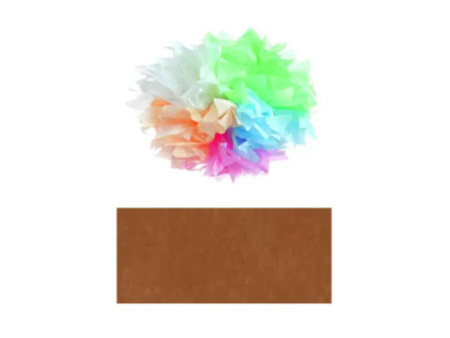 folia Papier de soie, (L)500 x (H)700 mm, 20 g/m2, marron