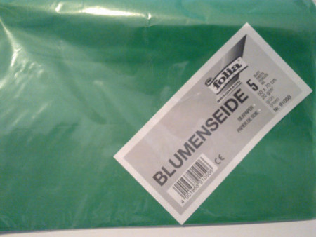 folia Papier de soie, (L)500 x (H)700mm, 20 g/m2, vert