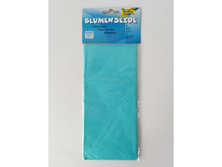 folia Papier de soie, (L)500 x (H)700mm, 20 g/m2, bleu clair