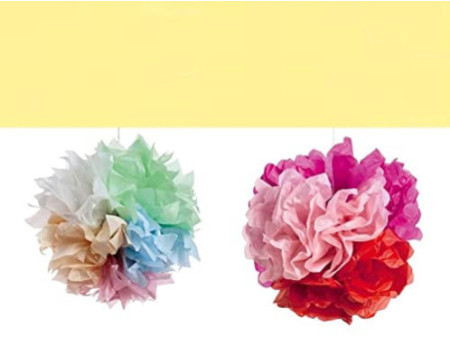 folia Papier de soie, (L)500x(H)700mm, 20 g/m2, jaune citron