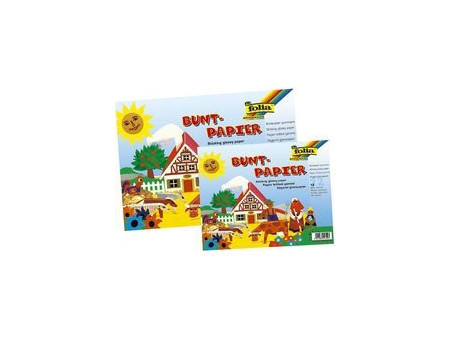folia Bloc de papier brillant, 12 feuilles, 82 g/m2