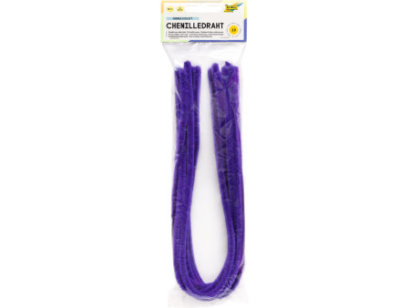 folia Fil métallique chenille (cure-pipe), violet foncé