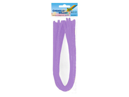 folia Fil métallique chenille (cure-pipe), violet