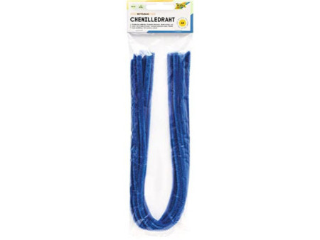 folia Fil métallique chenille (cure-pipe), bleu moyen