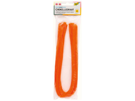 folia Fil métallique chenille (cure-pipe), orange