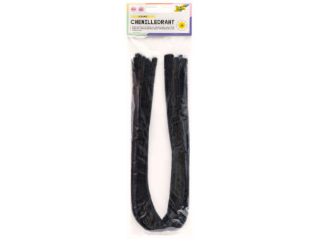 folia Fil métallique chenille (cure-pipe), noir