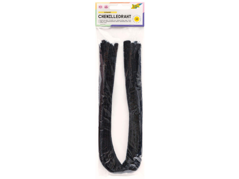 folia Fil métallique chenille (cure-pipe), noir