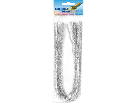 folia Fil métallique chenille (cure-pipe), argent