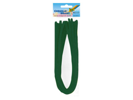 folia Fil métallique chenille (cure-pipe), vert sapin