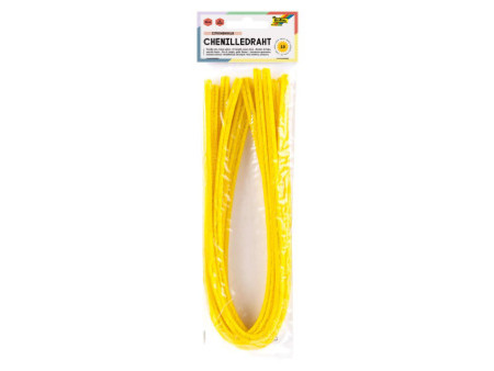 folia Fil métallique chenille (cure-pipe), jaune citron