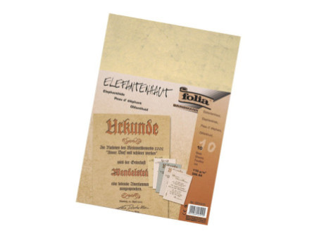 folia Peau d'éléphant, A4, 110 g/m2, chamois, 10 feuilles
