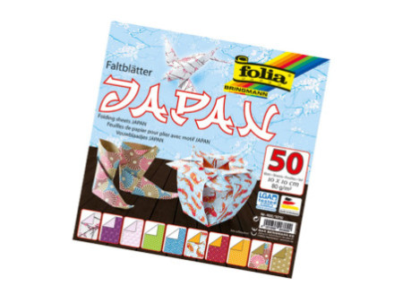 folia Feuilles de papier à plier JAPAN, 100 x 100 mm