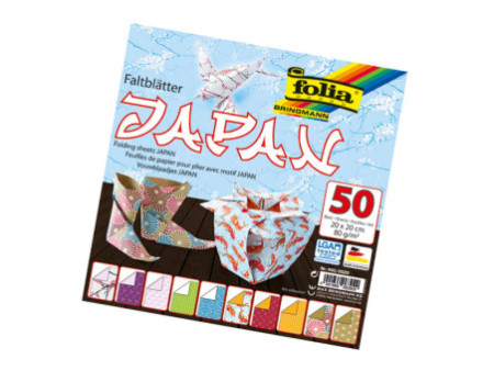 folia Feuilles de papier à plier JAPAN, 200 x 200 mm