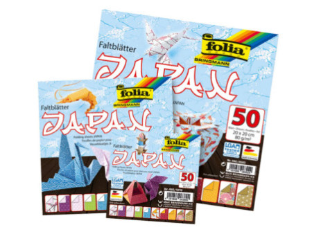 folia Feuilles de papier à plier JAPAN, 200 x 200 mm