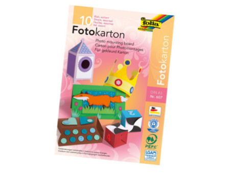 folia Bloc de carton de bricolage, A3, couleurs