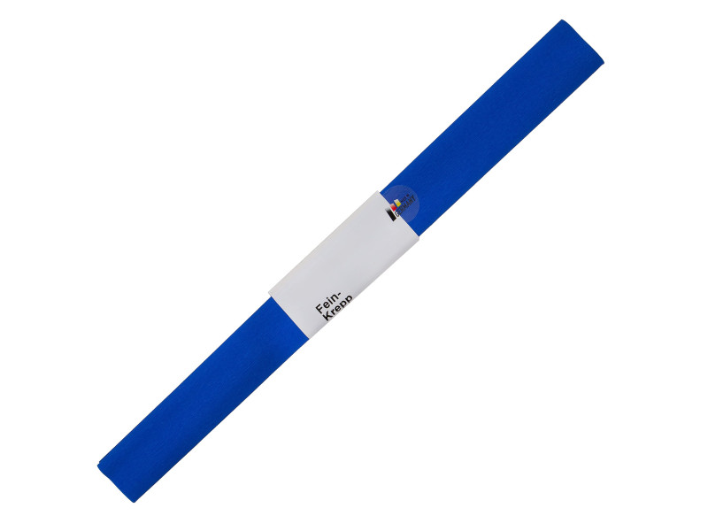 folia Papier crépon, (l)500 mm x (L)2,5 m, bleu brillant