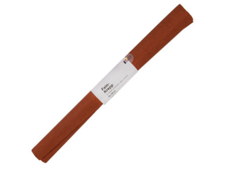 folia Papier crépon, (l)500 mm x (L)2,5 m, marron châtaigne