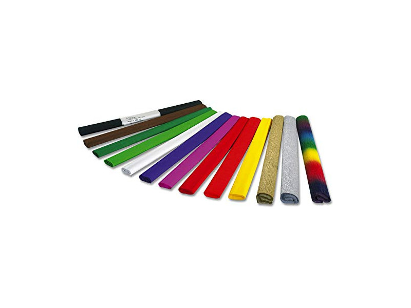 folia Papier crépon, (l)500 mm x (L)2,5 m, orange pur