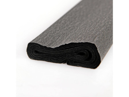 folia Papier crépon, (l)500 mm x (L)2,5 m, noir