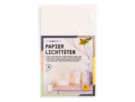 folia Sachet de papier photophore 'uni', petit, en papier