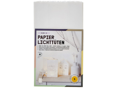 folia Sachet de papier photophore 'uni', grand, en papier