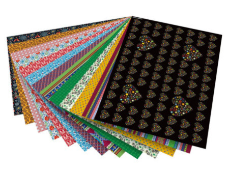 folia Carton à motif 'Folklore', 500 x 700 mm, 270 g/m2