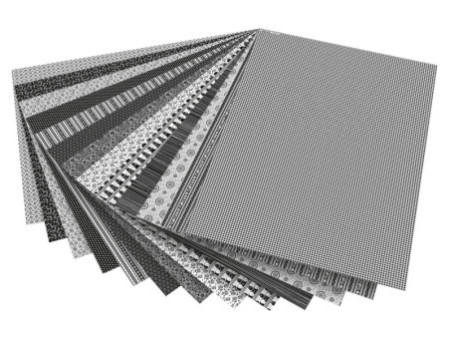 folia Carton à motif 'Noir / Blanc', 500 x 700 mm, 270 g/m2