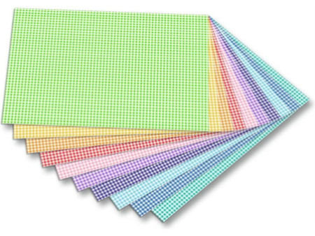 folia Carton à motif 'carreaux petit', 500x 700 mm, 300g /m2