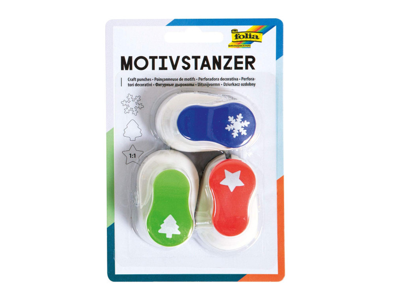 folia Set de perforateurs de motifs de Noel, petit, set 1
