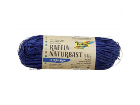folia Raphia naturel, 50 g, jaune banane