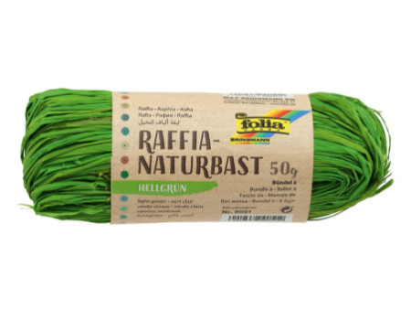 folia Raphia naturel, 50 g, vert clair