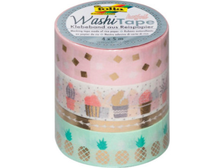 folia Rubans autocollants déco Washi-Tape HOTFOIL OR