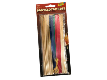 folia Kit de pailles de bricolage, 75 pièces, pailles +